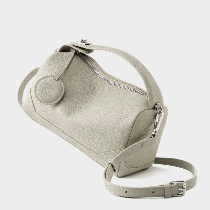 Women's Genuine Leather Small Boston Handbag