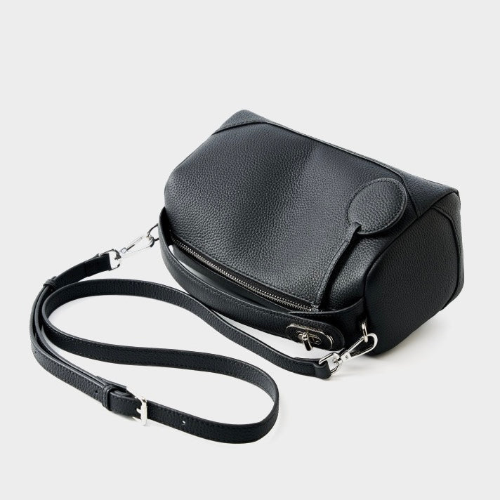 Women's Genuine Leather Small Boston Handbag