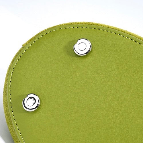 Women's Genuine Leather Colorblock Saddle Crossbody Bag