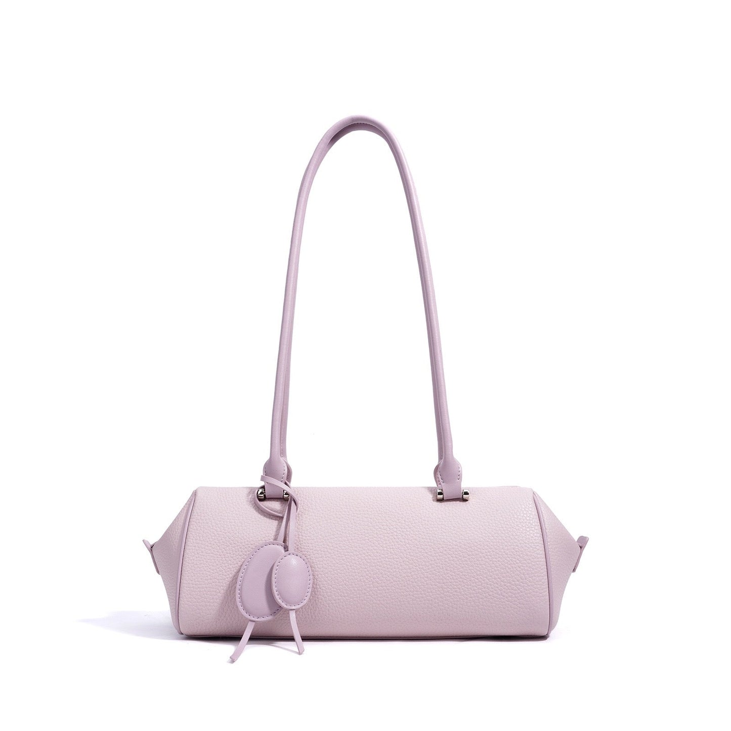 Women's Genuine Leather Pendant Baguette Shoulder Bag