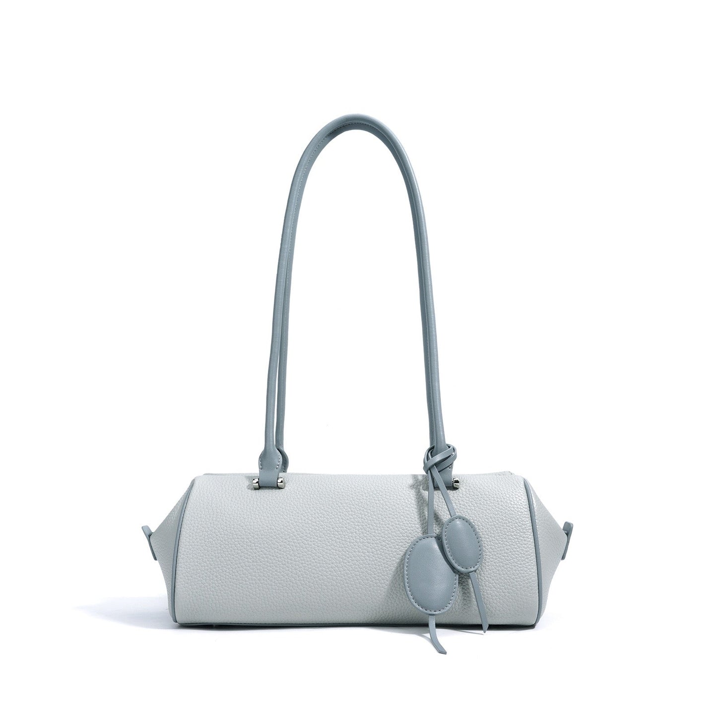 Women's Genuine Leather Pendant Baguette Shoulder Bag