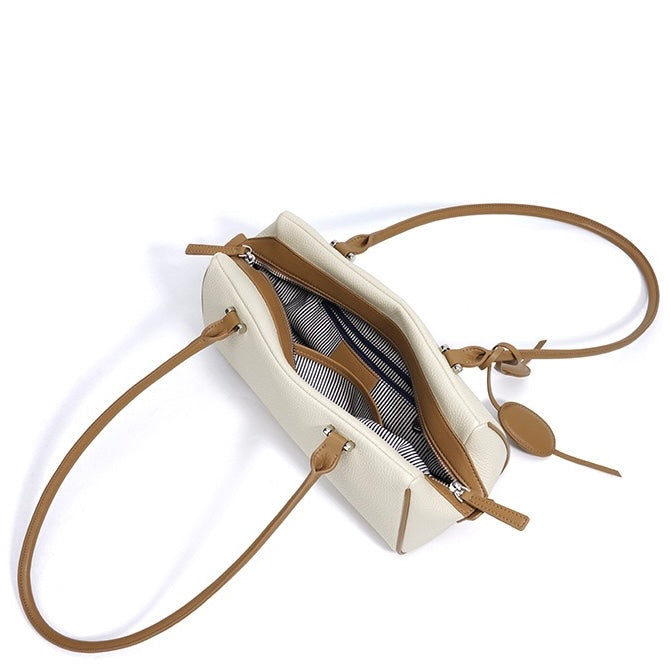 Women's Genuine Leather Pendant Baguette Shoulder Bag