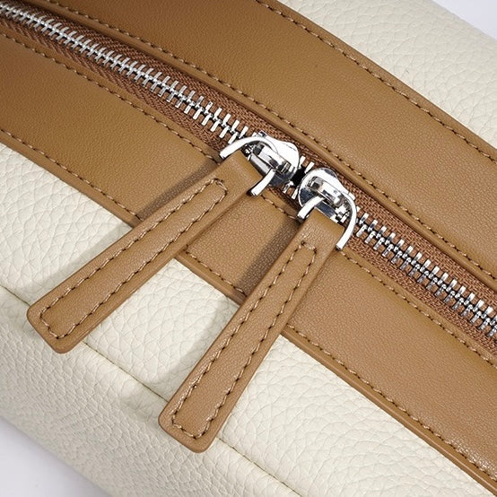 Women's Genuine Leather Pendant Baguette Shoulder Bag