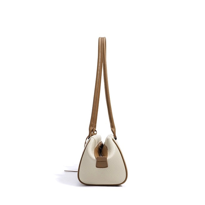 Women's Genuine Leather Pendant Baguette Shoulder Bag