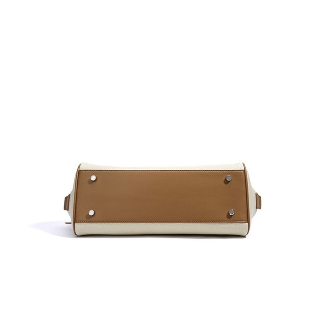 Women's Genuine Leather Pendant Baguette Shoulder Bag