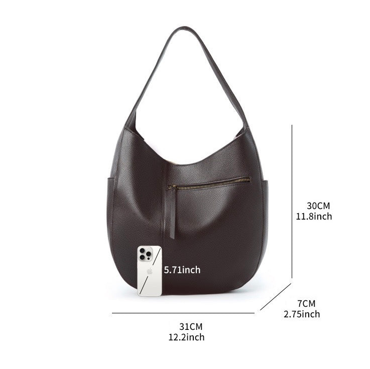 Women's Genuine Leather Large Capacity Everyday Tote Bag