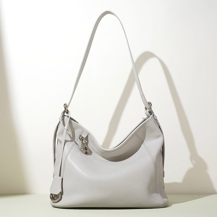 Women's Genuine Leather Relaxed Large Capacity Crossbody Tote