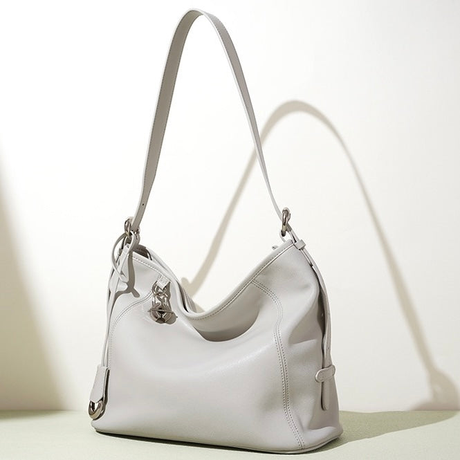Women's Genuine Leather Relaxed Large Capacity Crossbody Tote