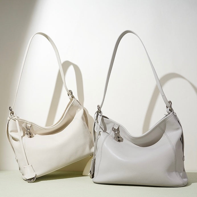 Women's Genuine Leather Relaxed Large Capacity Crossbody Tote