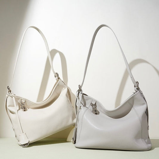 Women's Genuine Leather Relaxed Large Capacity Crossbody Tote