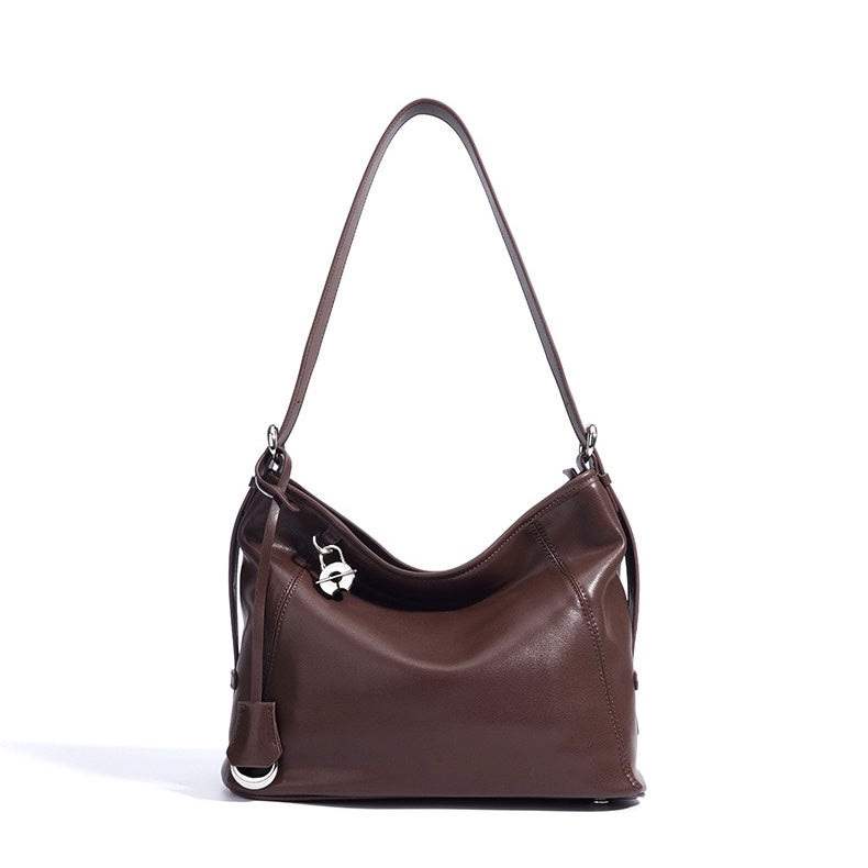 Women's Genuine Leather Relaxed Large Capacity Crossbody Tote