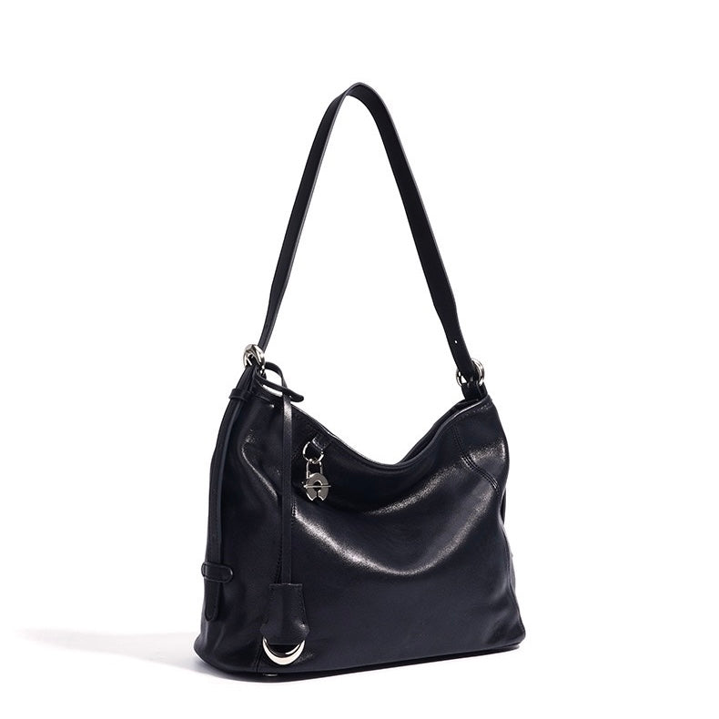 Women's Genuine Leather Relaxed Large Capacity Crossbody Tote