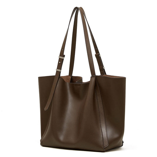 Women's Genuine Cowhide Large Everyday Carryall Tote