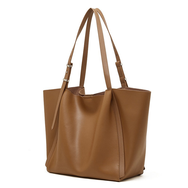 Women's Genuine Cowhide Large Everyday Carryall Tote