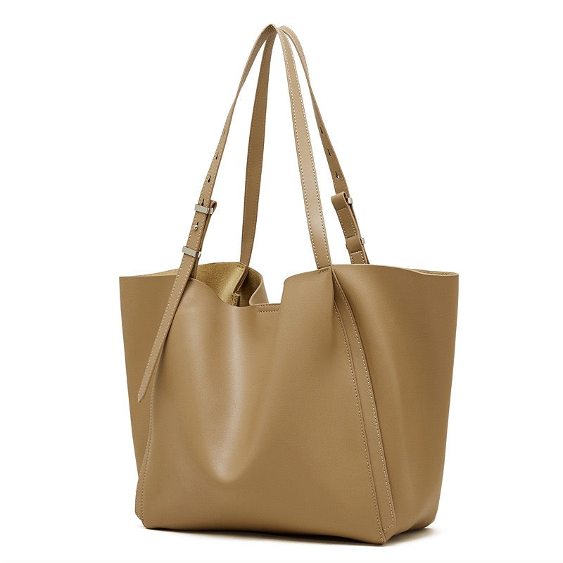 Women's Genuine Cowhide Large Everyday Carryall Tote