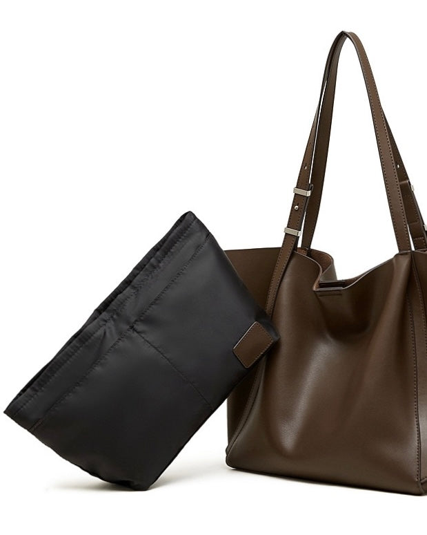 Women's Genuine Cowhide Large Everyday Carryall Tote