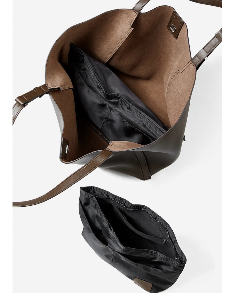 Women's Genuine Cowhide Large Everyday Carryall Tote