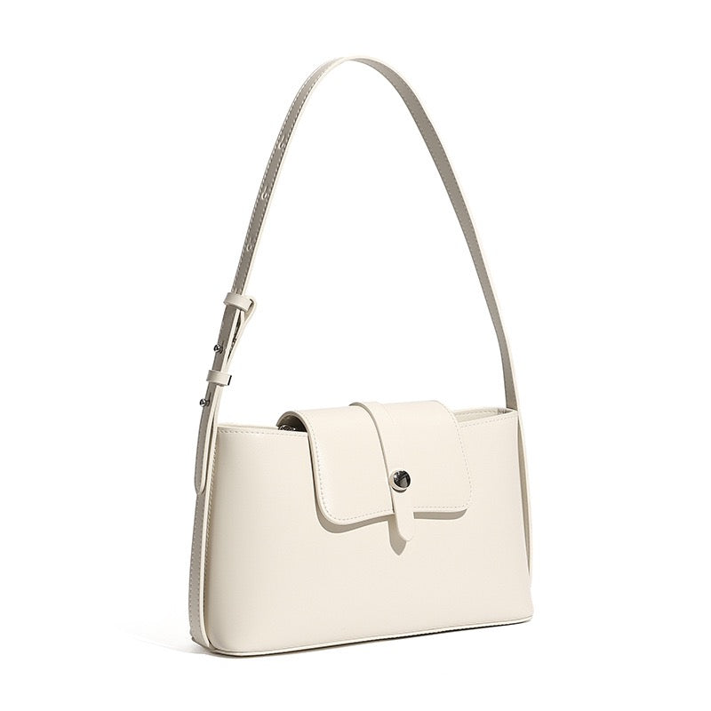 Women's Genuine Leather Structured Underarm Shoulder Bag