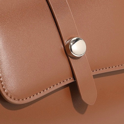 Women's Genuine Leather Structured Underarm Shoulder Bag