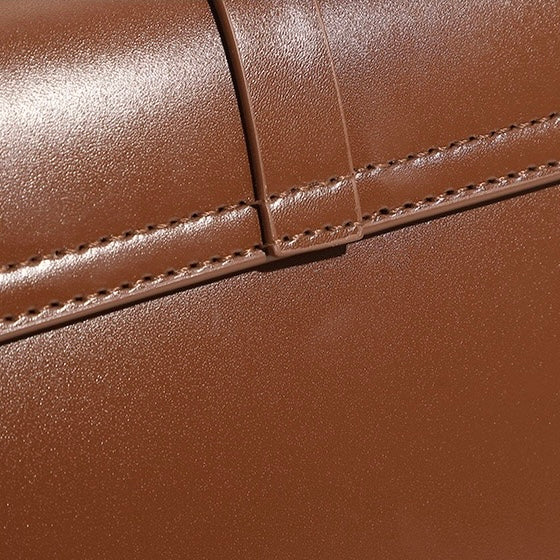 Women's Genuine Leather Structured Underarm Shoulder Bag
