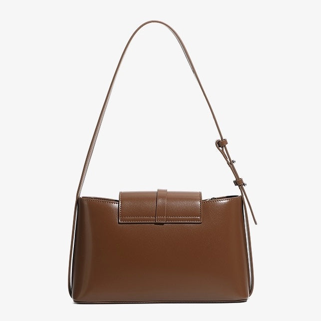 Women's Genuine Leather Structured Underarm Shoulder Bag