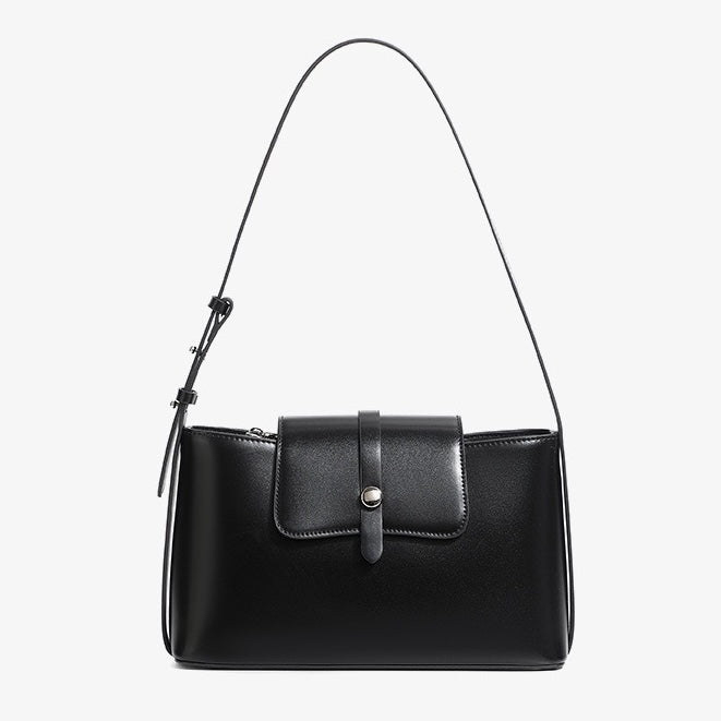 Women's Genuine Leather Structured Underarm Shoulder Bag