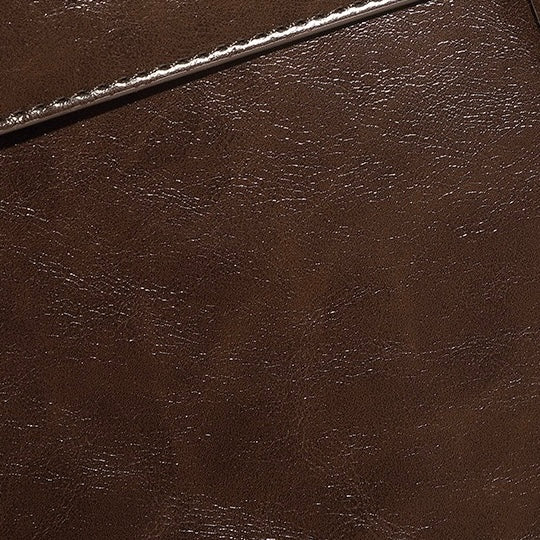 Unisex Genuine Leather Flap Backpack with Laptop Compartment