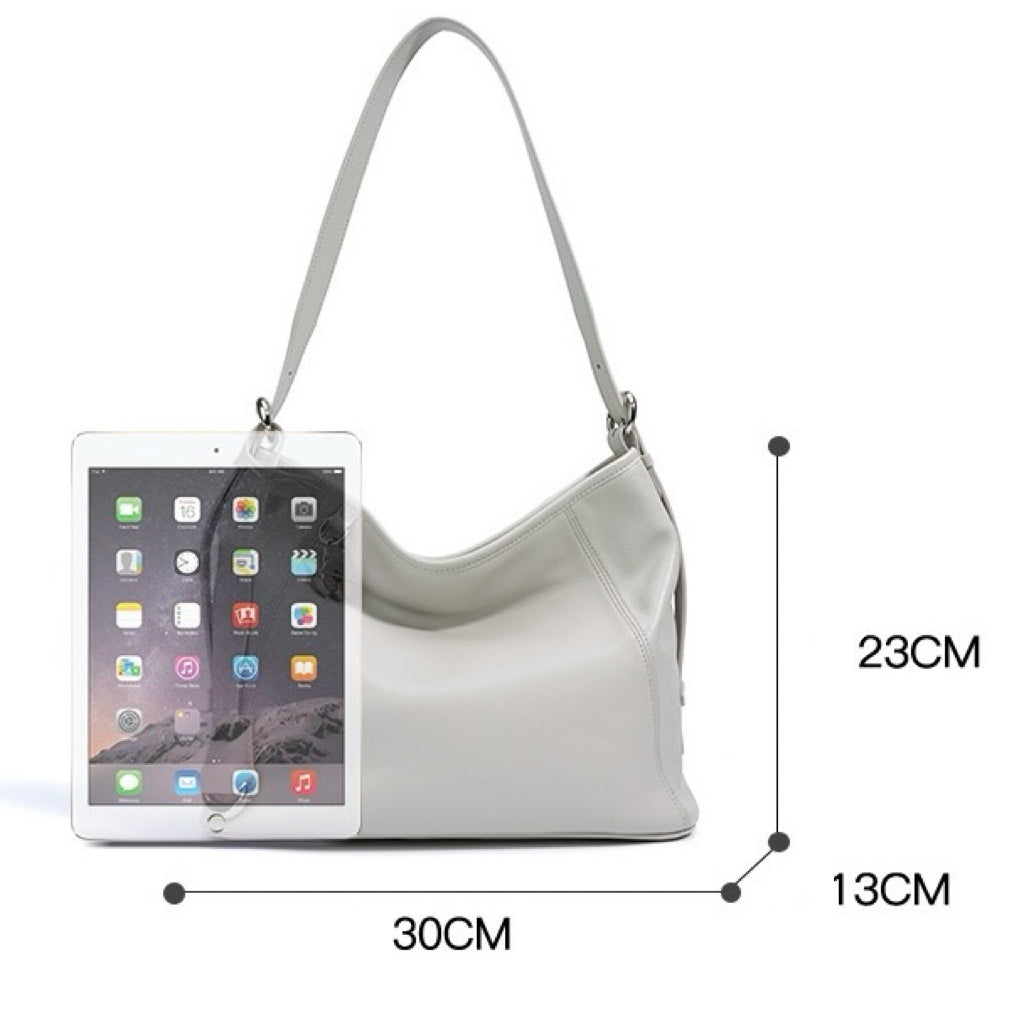 Women's Genuine Leather Relaxed Large Capacity Crossbody Tote