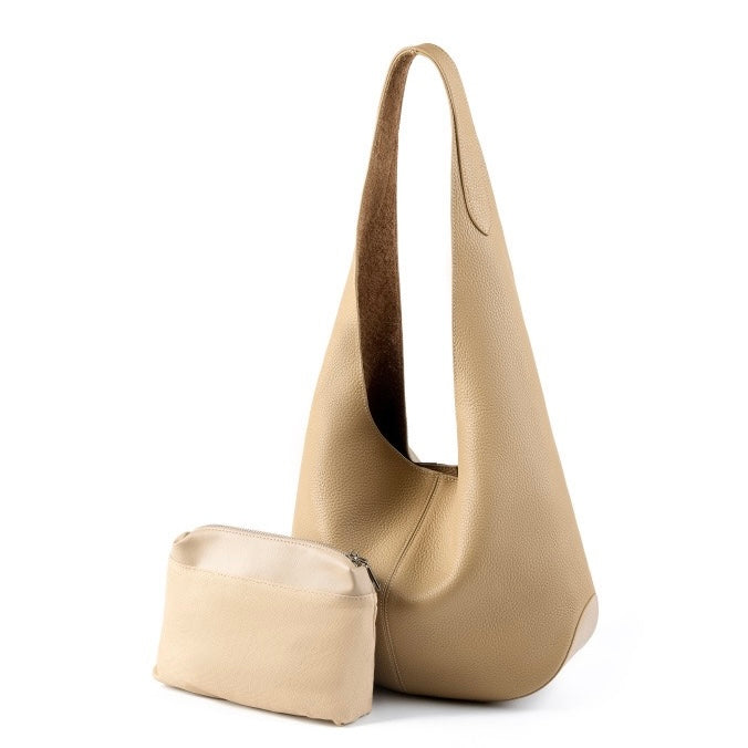 Women's Genuine Leather Soft Hobo Shoulder Tote Bag