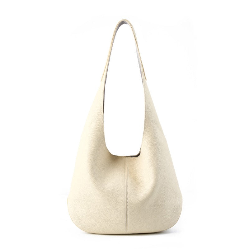 Women's Genuine Leather Soft Hobo Shoulder Tote Bag