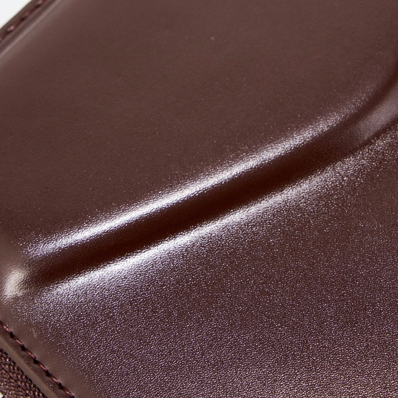 Women's Genuine Leather Trapezoid Top Handle Shoulder Bag