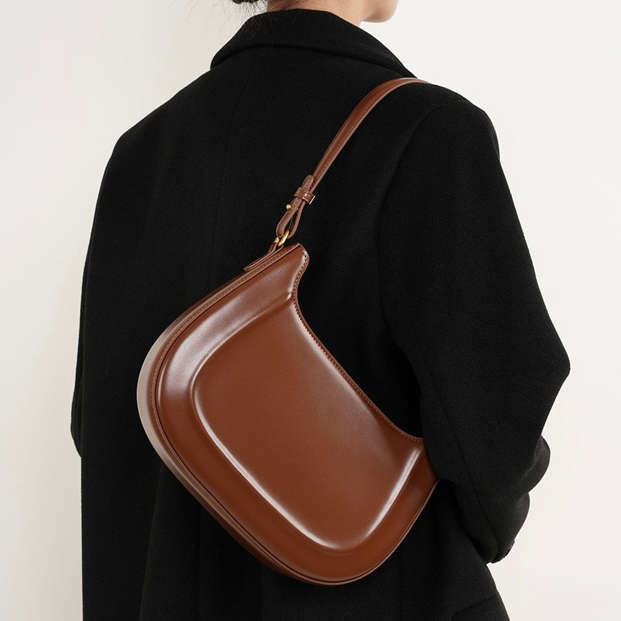 Women's Genuine Leather Vintage Saddle Crossbody Bag