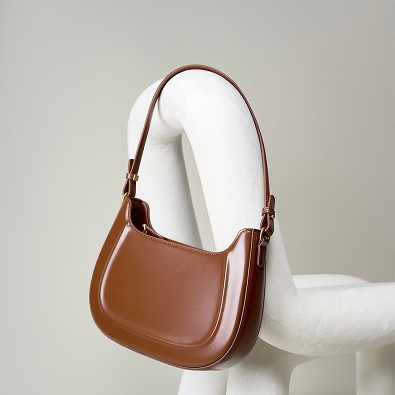 Women's Genuine Leather Vintage Saddle Crossbody Bag