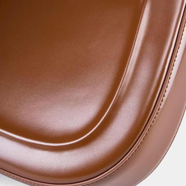 Women's Genuine Leather Vintage Saddle Crossbody Bag