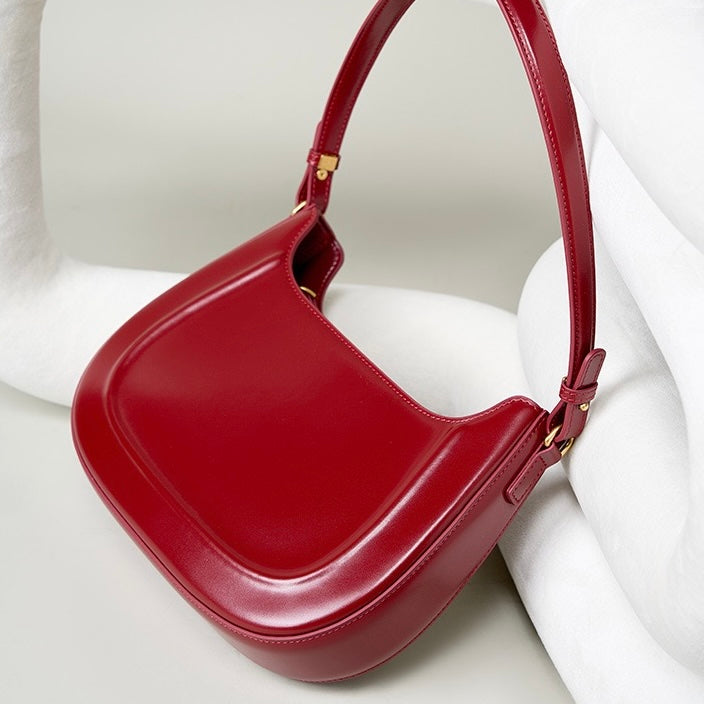 Women's Genuine Leather Vintage Saddle Crossbody Bag