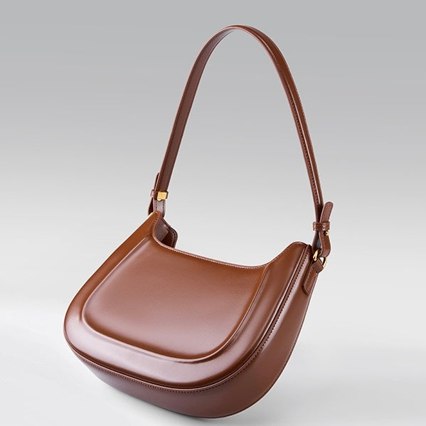Women's Genuine Leather Vintage Saddle Crossbody Bag