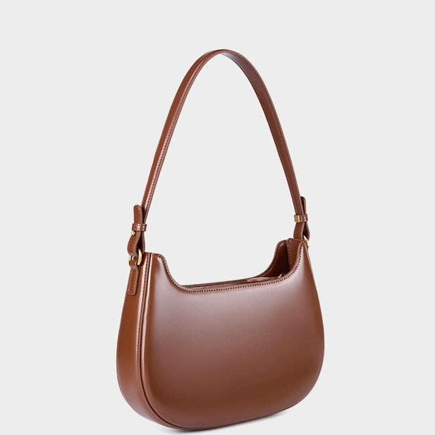 Women's Genuine Leather Vintage Saddle Crossbody Bag