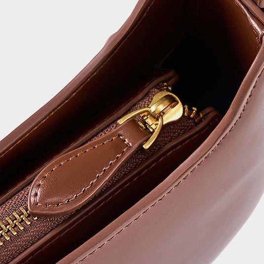 Women's Genuine Leather Vintage Saddle Crossbody Bag
