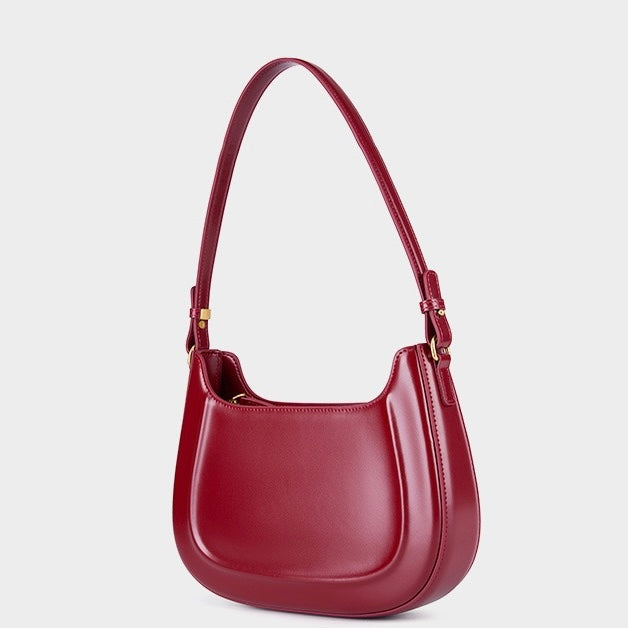 Women's Genuine Leather Vintage Saddle Crossbody Bag