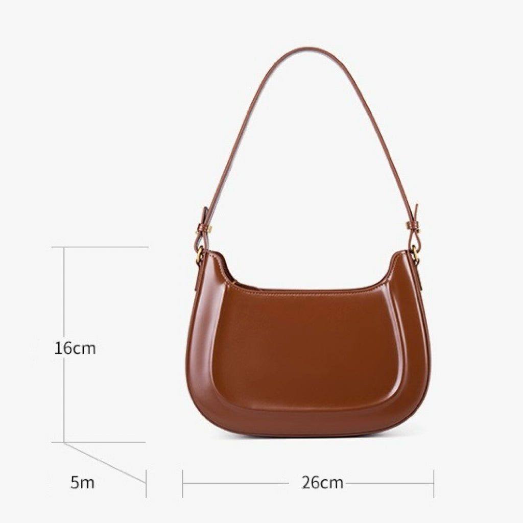Women's Genuine Leather Vintage Saddle Crossbody Bag