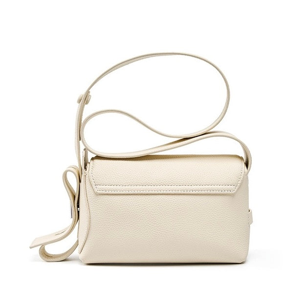 Women's Genuine Leather Asymmetric Boston Crossbody Bag