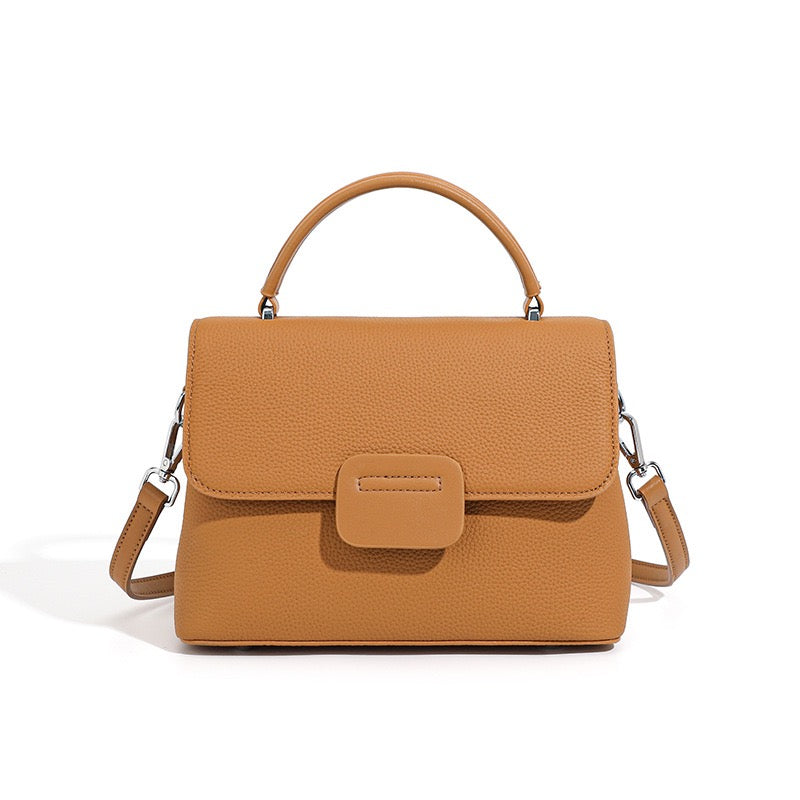 Women's Genuine Leather Envelope Flap Crossbody Handbag