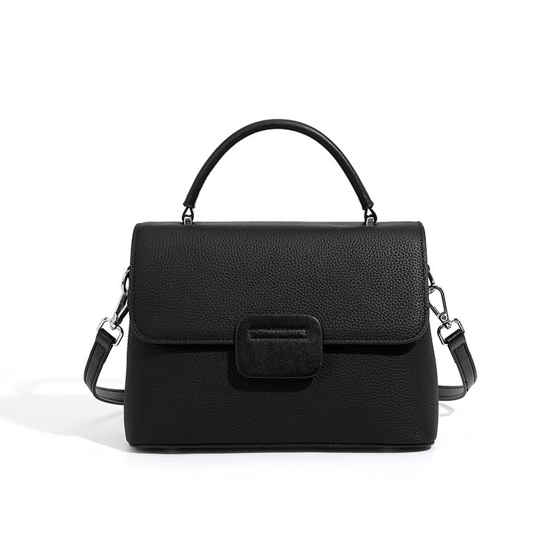 Women's Genuine Leather Envelope Flap Crossbody Handbag