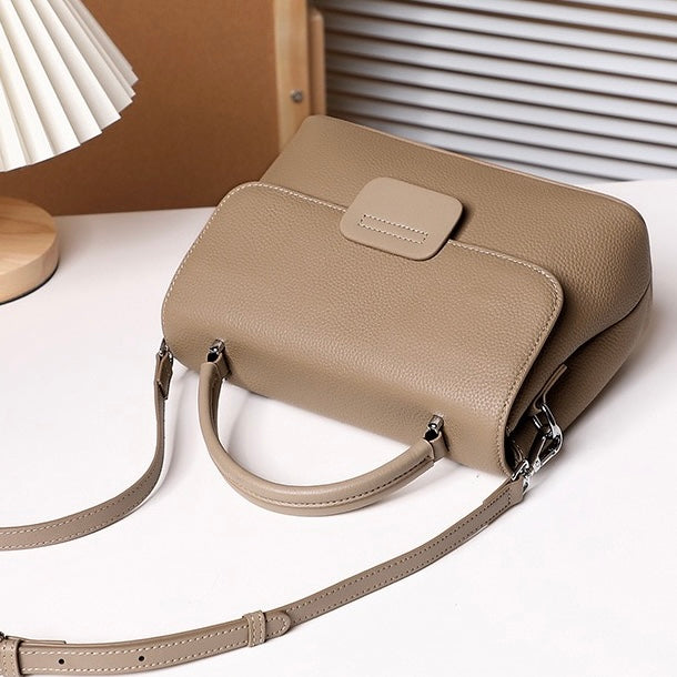 Women's Genuine Leather Envelope Flap Crossbody Handbag