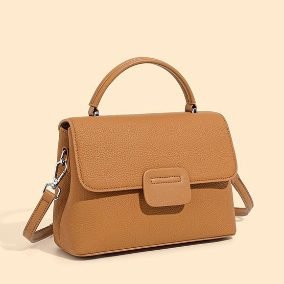 Women's Genuine Leather Envelope Flap Crossbody Handbag