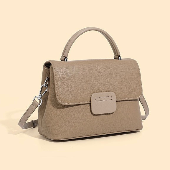 Women's Genuine Leather Envelope Flap Crossbody Handbag
