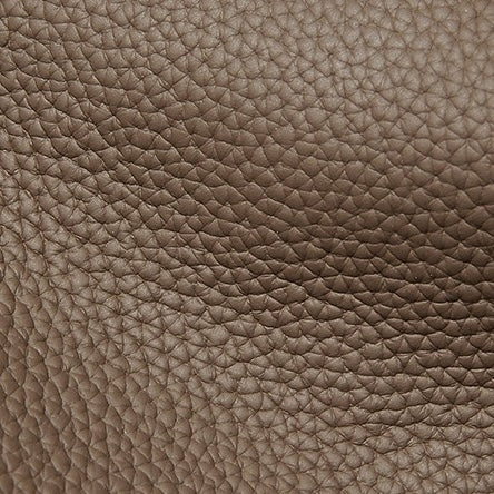 Women's Genuine Leather Textured Tote Bag with Matching Pouch