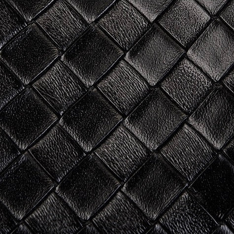 Women's Genuine Leather Woven Tote Crossbody Bag