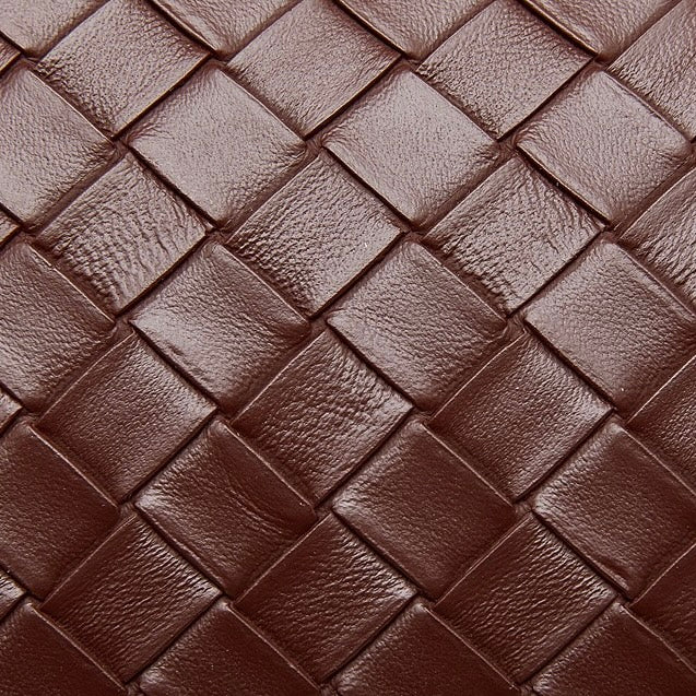 Women's Woven Cowhide Buckle Tote with Textured Finish