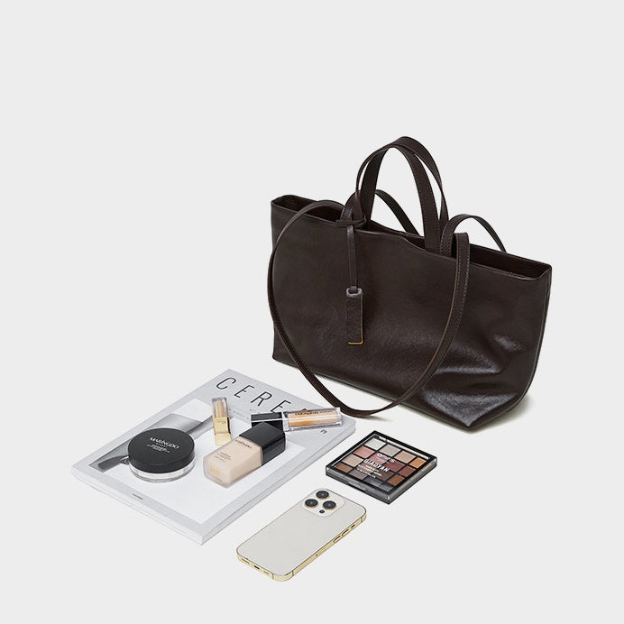Women's Genuine Leather Vintage Soft Large Capacity Crossbody Tote Bag